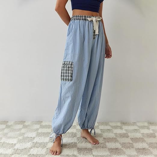Charlotte | Mukava ja tyylikäs raidallinen ja ruudullinen pyjama