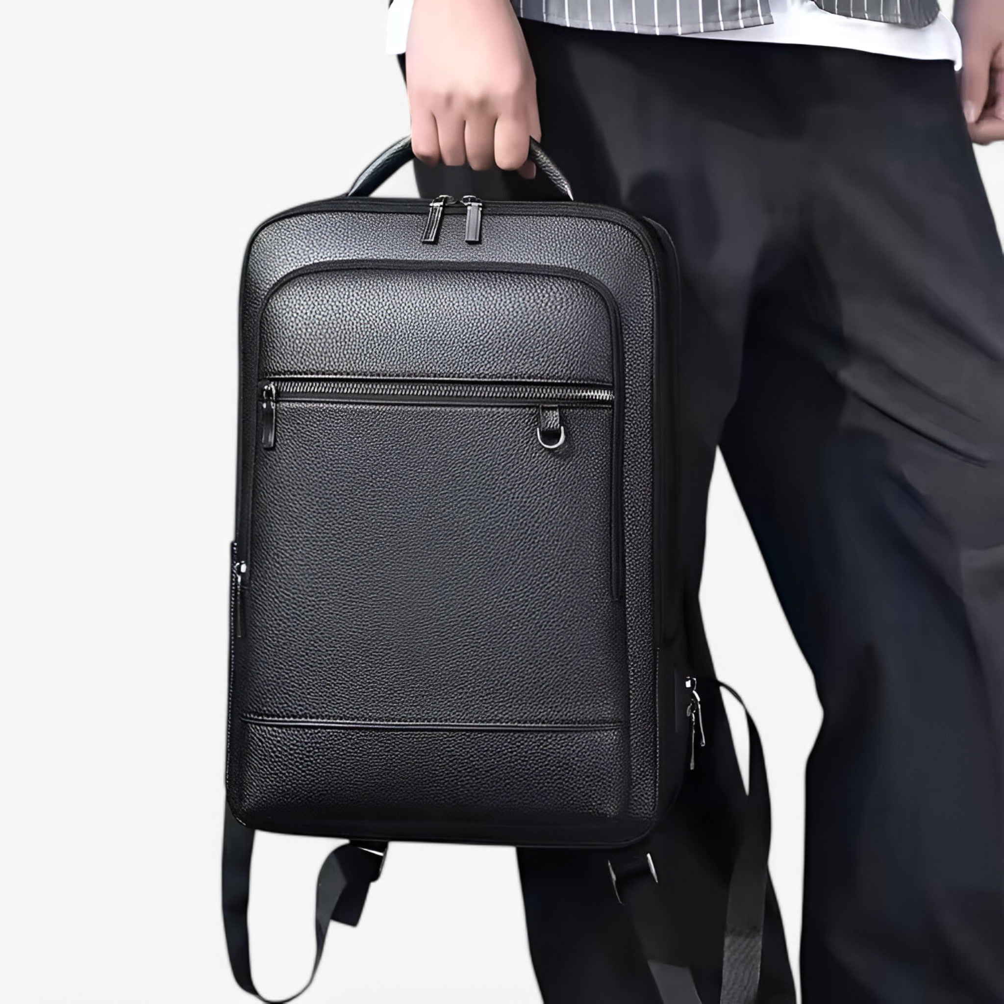 Eleganter Rucksack – Mit integriertem USB-Anschluss für einfaches Laden