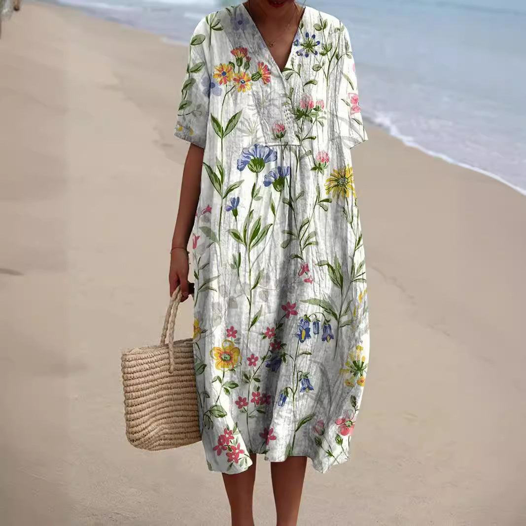 Sabrine | Midikleid Damen – Leichtigkeit und Sommergeist