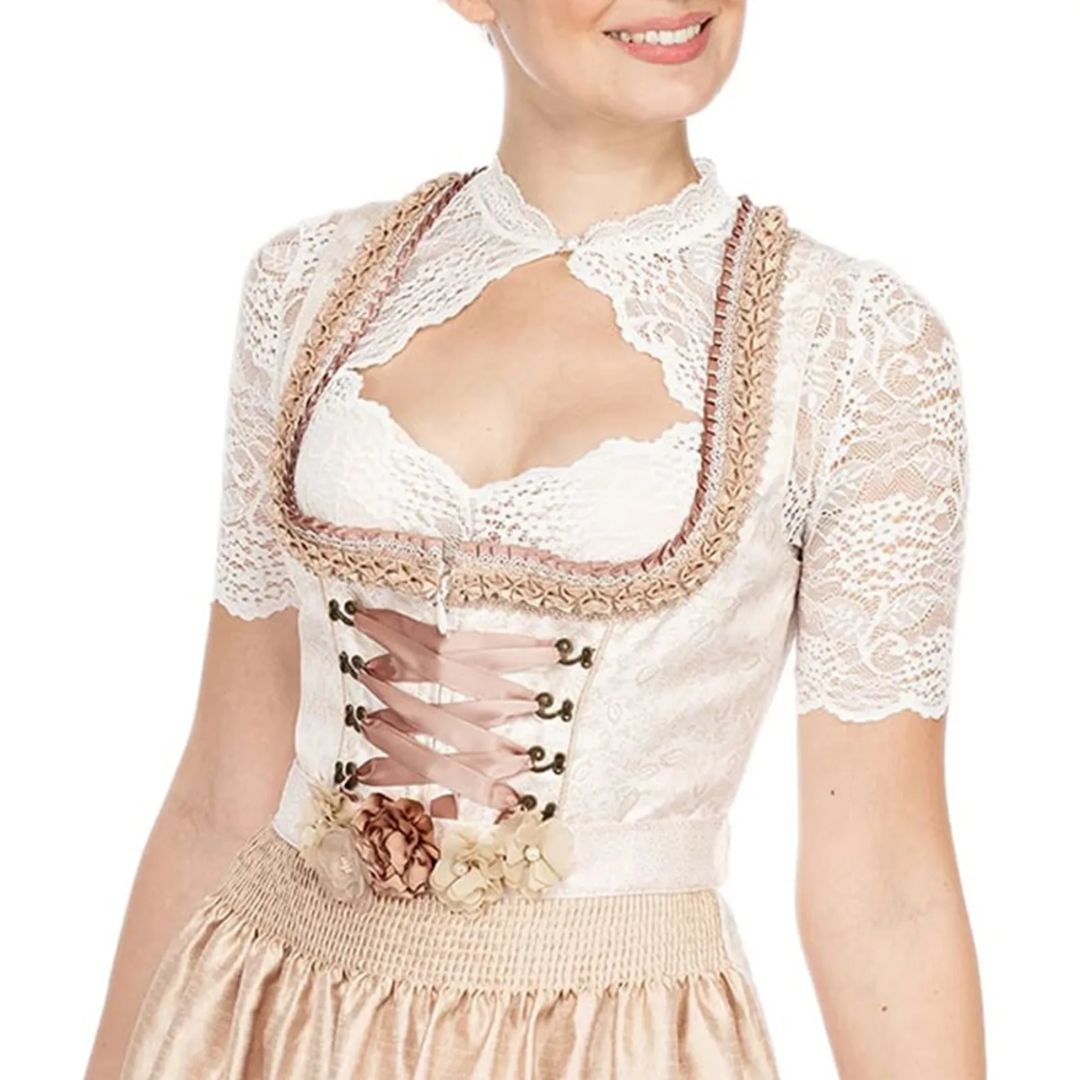 Clémence | Boléro Weiß mit kurzen Ärmeln