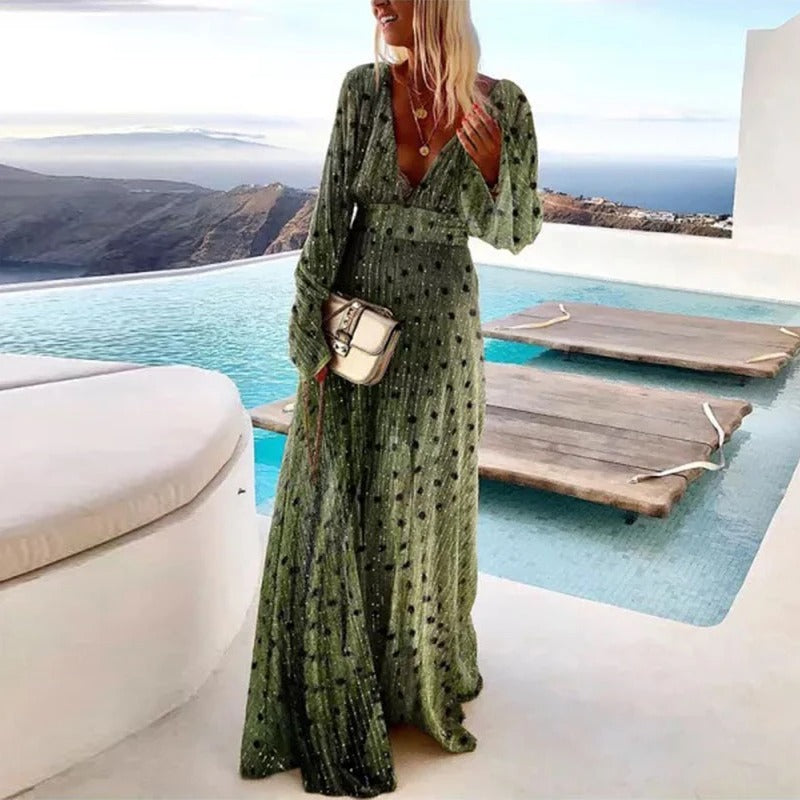 Ginette | Rochie Lungă Clasică – Eleganță Intemporală și Rafinat