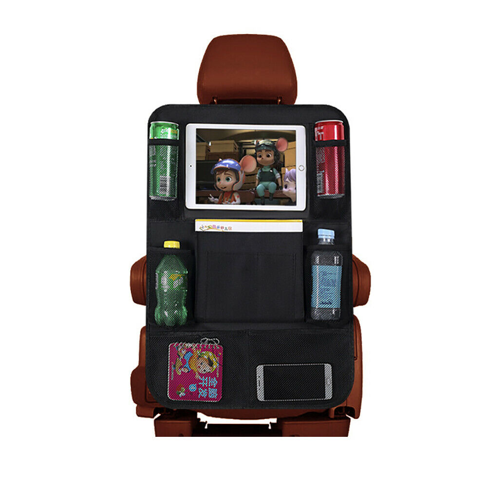 Organizador para el asiento trasero con soporte para tableta: almacenamiento completo y entretenimiento a bordo