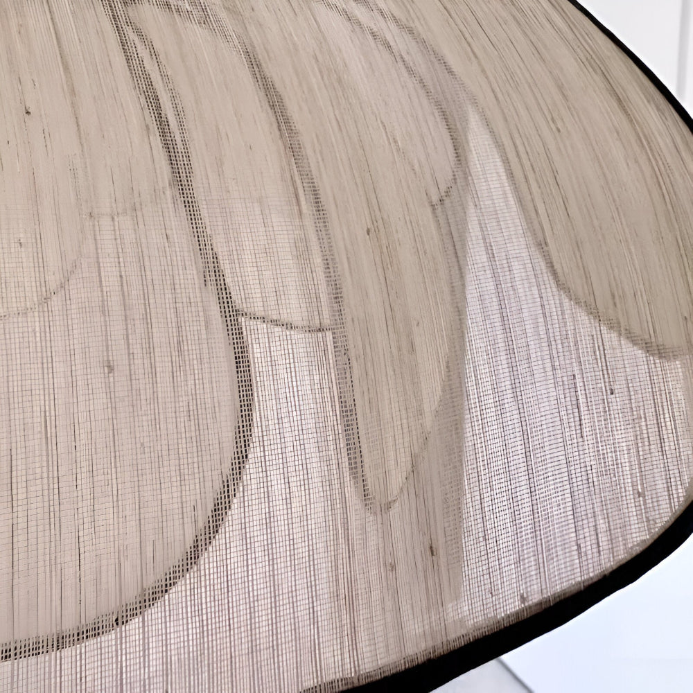 Elegante lampada a sospensione in vimini naturale - Decorazione naturale e illuminazione armoniosa