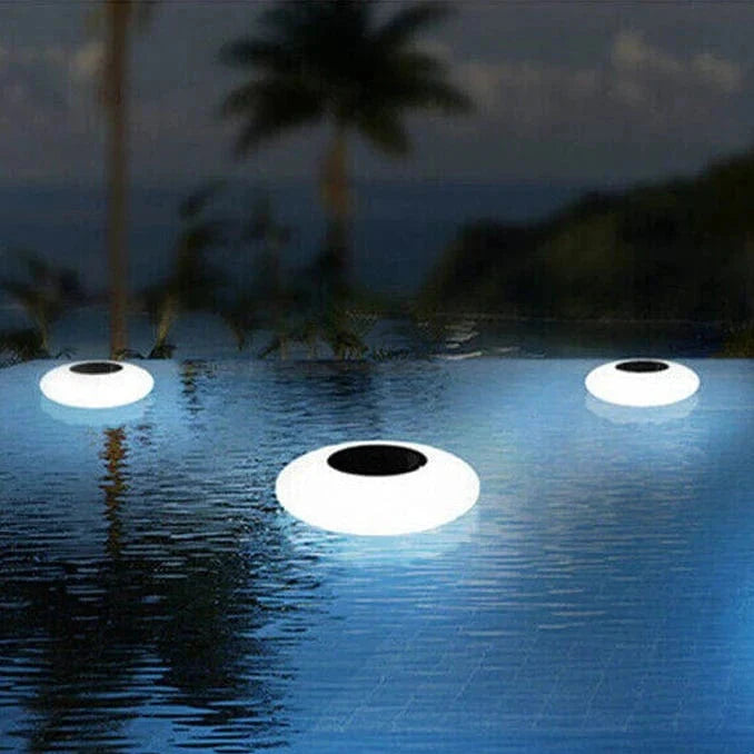 Plávajúca solárna lampa – viacfarebné LED osvetlenie