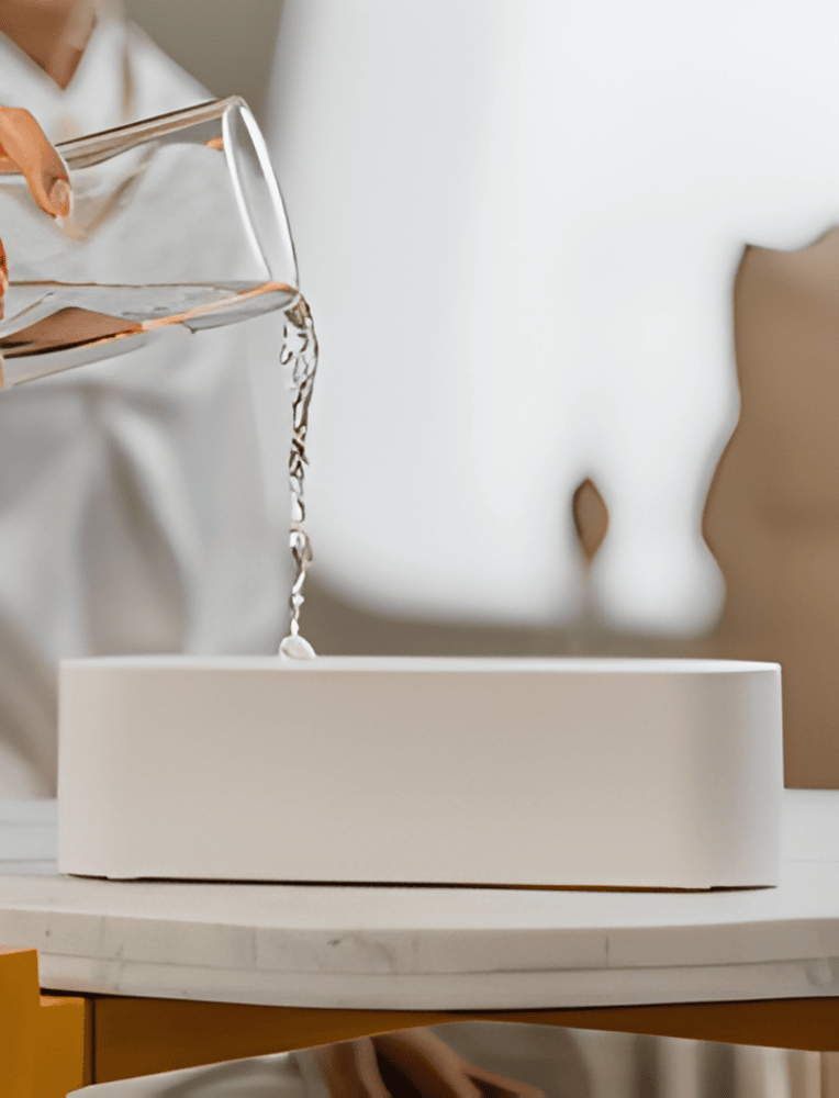 USB Aroma Diffuser med flerfarvet LED-belysning - afslappende atmosfære og let tåge