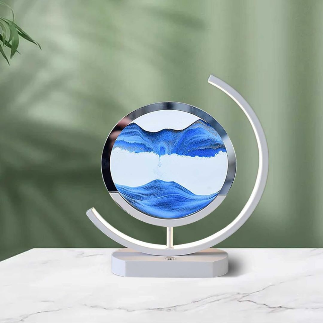 Lâmpada de Areia em Movimento – Relaxamento Visual e Ambiente Acalmante