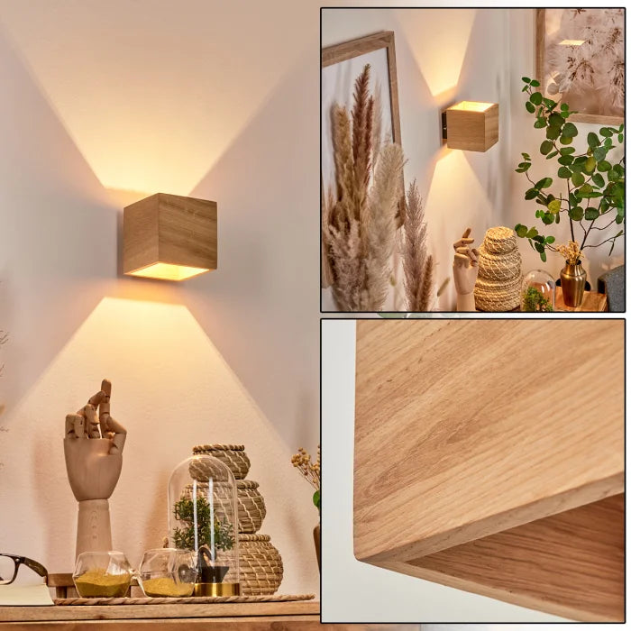 Kwadratowa Lampa Ścienna – Styl Elegancki i Autentyczny