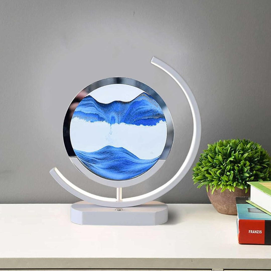 Lâmpada de Areia em Movimento – Relaxamento Visual e Ambiente Acalmante