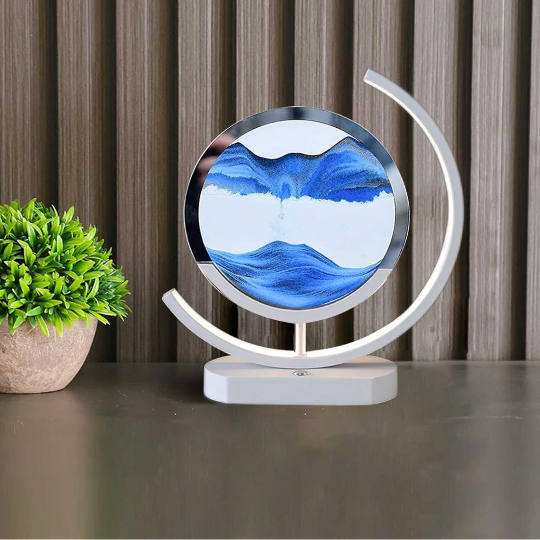 Lâmpada de Areia em Movimento – Relaxamento Visual e Ambiente Acalmante