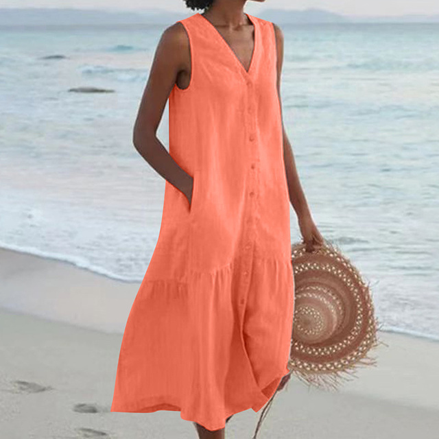Sandrine | Light Summer Dress – Elegance and V-Neck