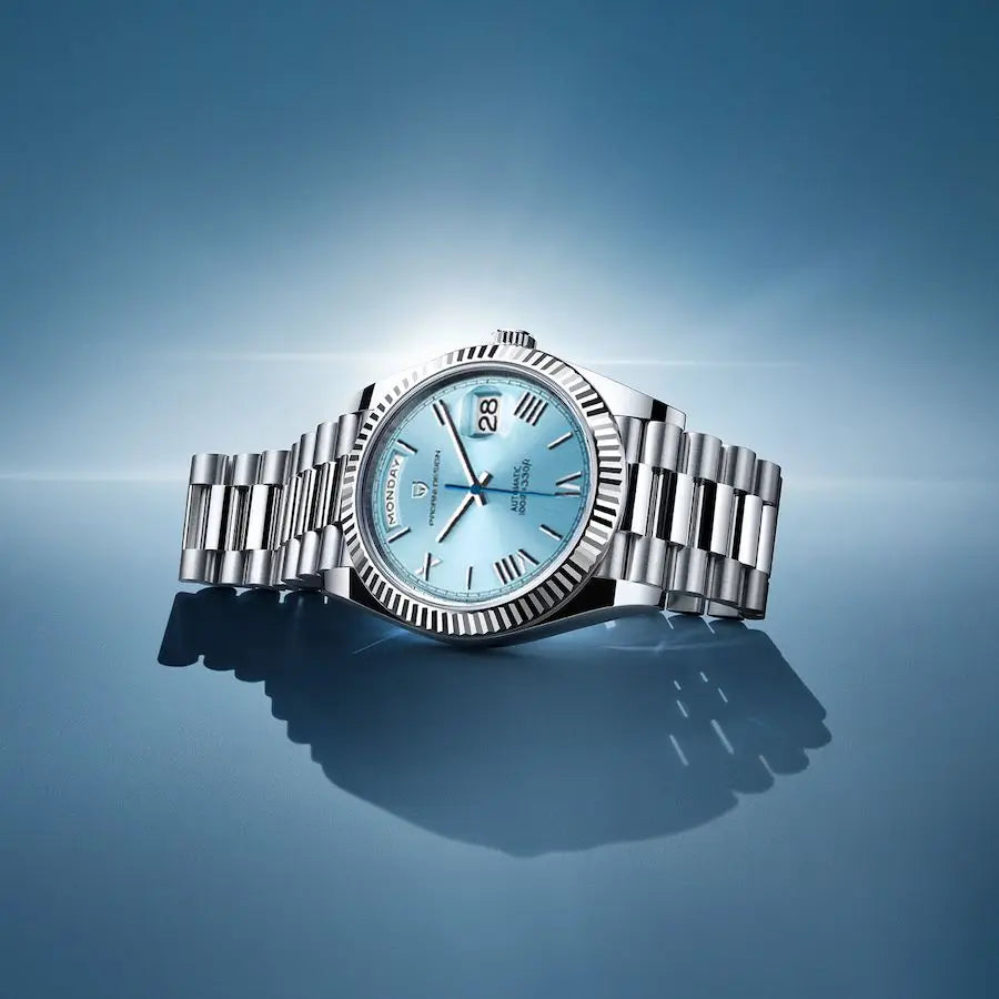 Luxus Automatik-Uhr – Klassische Eleganz und Präzisionsmechanismus 
