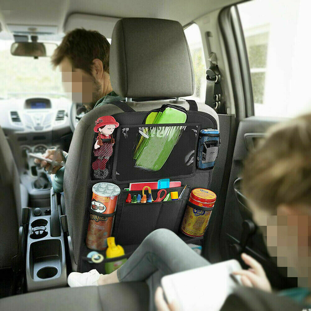Organizador para el asiento trasero con soporte para tableta: almacenamiento completo y entretenimiento a bordo