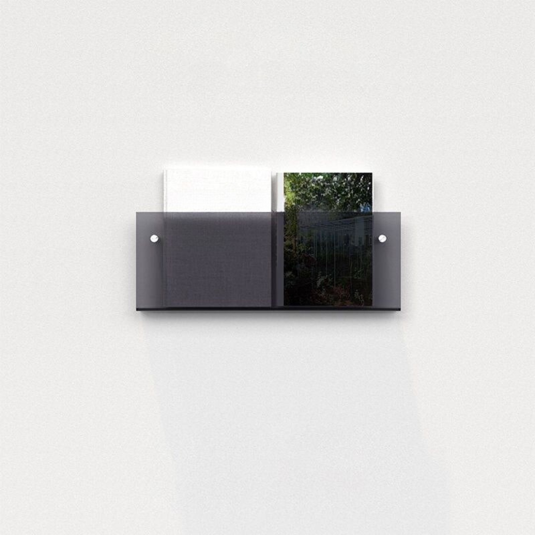 Wandrek Tijdschrift Houder Transparant – Chic En Modern Ontwerp 