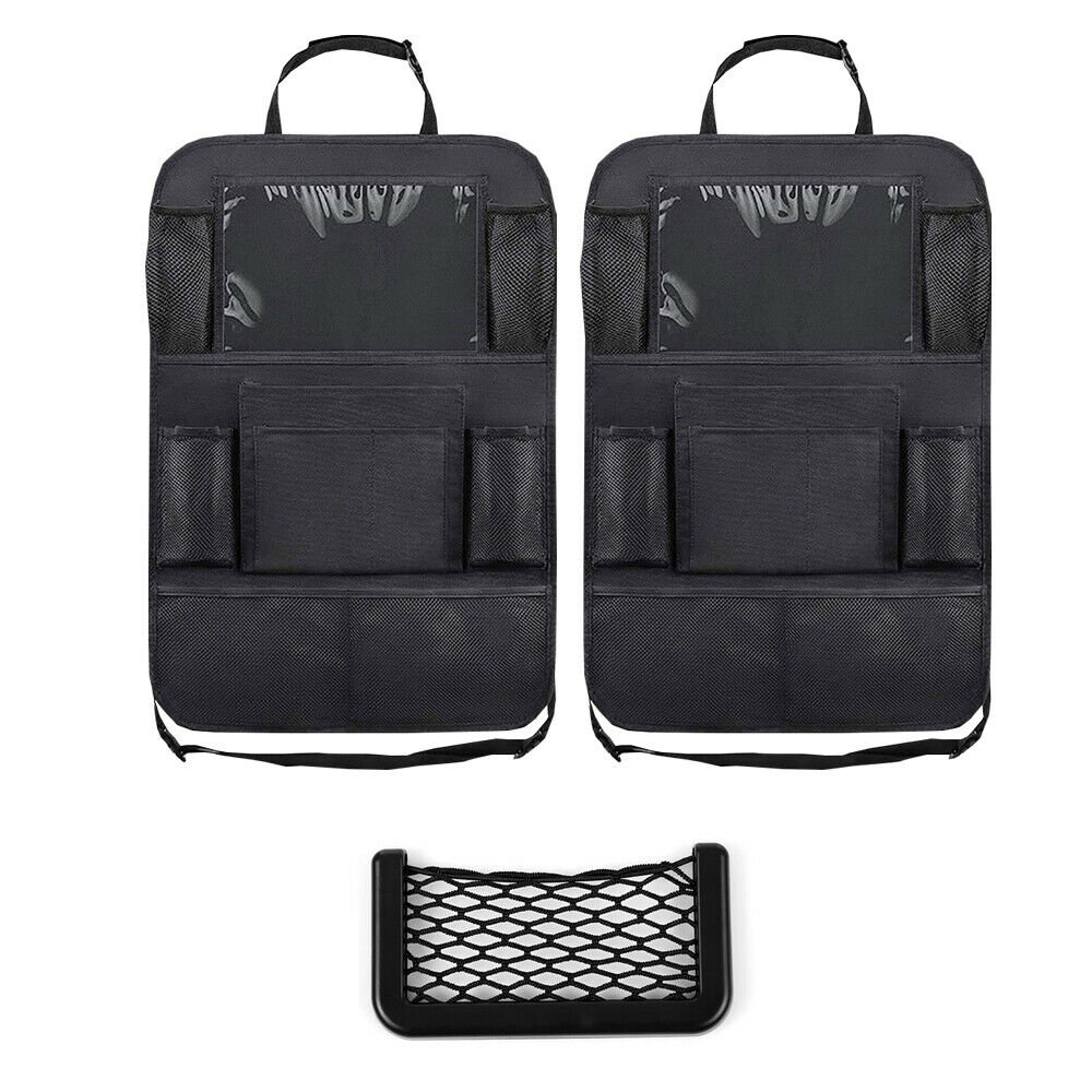 Organizador para el asiento trasero con soporte para tableta: almacenamiento completo y entretenimiento a bordo