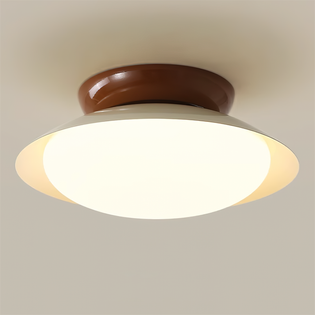 Candeeiro de teto redondo LED - Brilho natural e elegância discreta