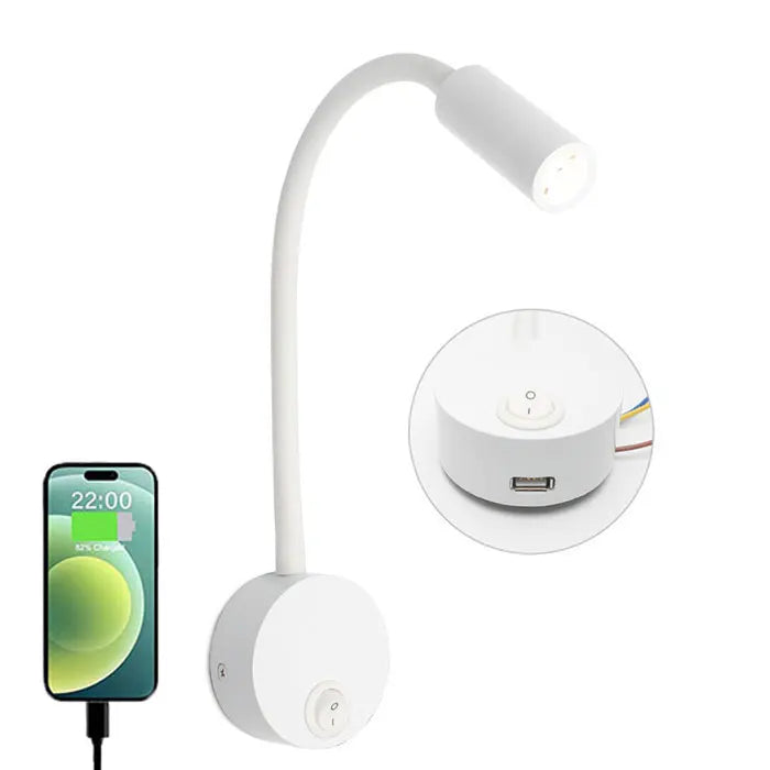 Flexibel LED-vägglampa - rörlighet, elegans och riktat ljus