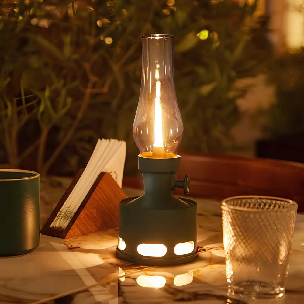 Lanterna LED Estilo Retro – Iluminação Decorativa Elegante 