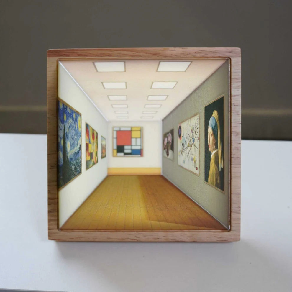 Nástěnná dekorativní lampa – 3D vizuální iluze 