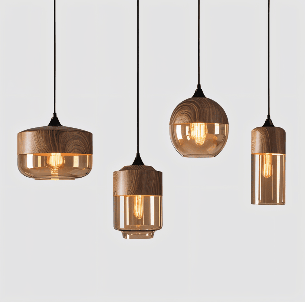 Pendente Retro Glass Loft - Iluminação moderna e ambiente único
