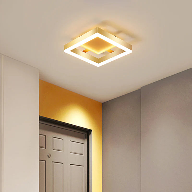 Candeeiro de teto contemporâneo - Formas elegantes e iluminação uniforme