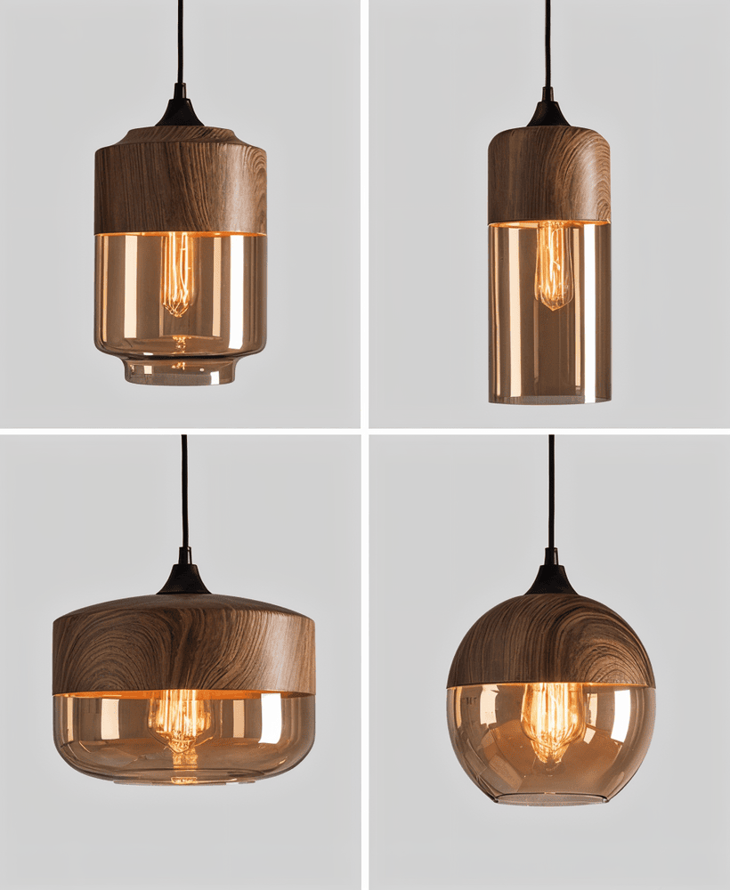 Pendente Retro Glass Loft - Iluminação moderna e ambiente único