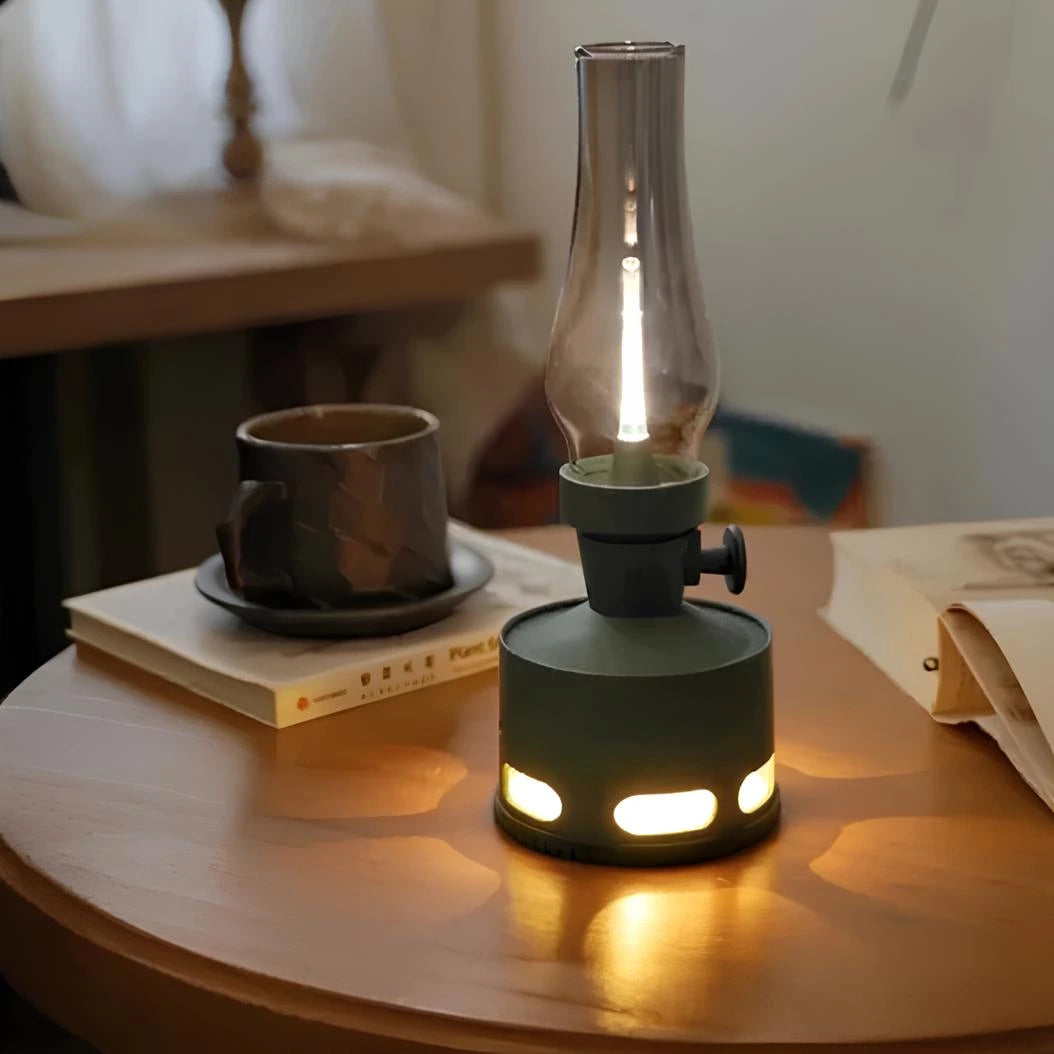 Lanterna LED Estilo Retro – Iluminação Decorativa Elegante 