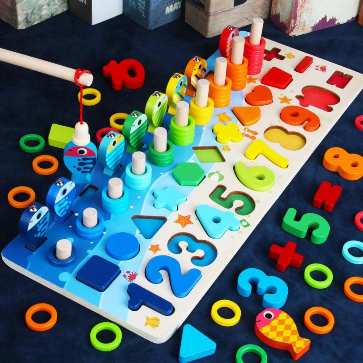 Woods ™ - Montessori wooden playing board