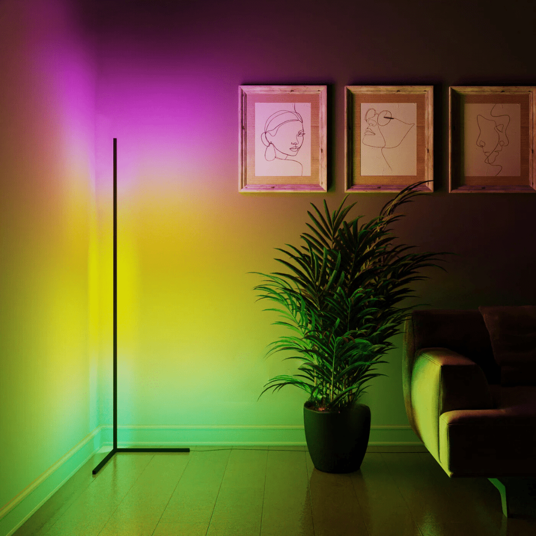 Candeeiro de ambiente de canto - Éclat Multicolore & Atmosphère Moderne