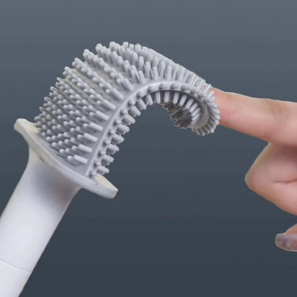 Flexible Silicone Toilet Brush – Durable and Antibacterial Design 