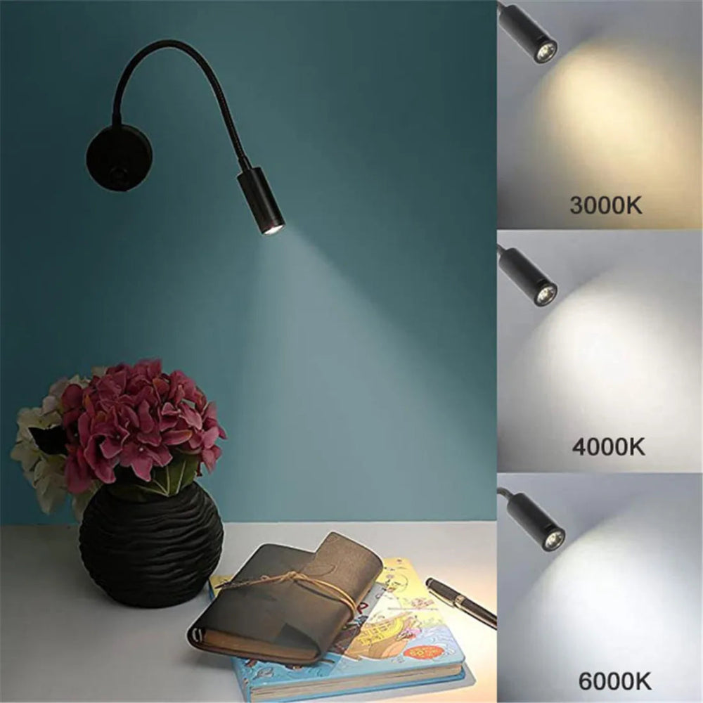 Flexibel LED-vägglampa - rörlighet, elegans och riktat ljus