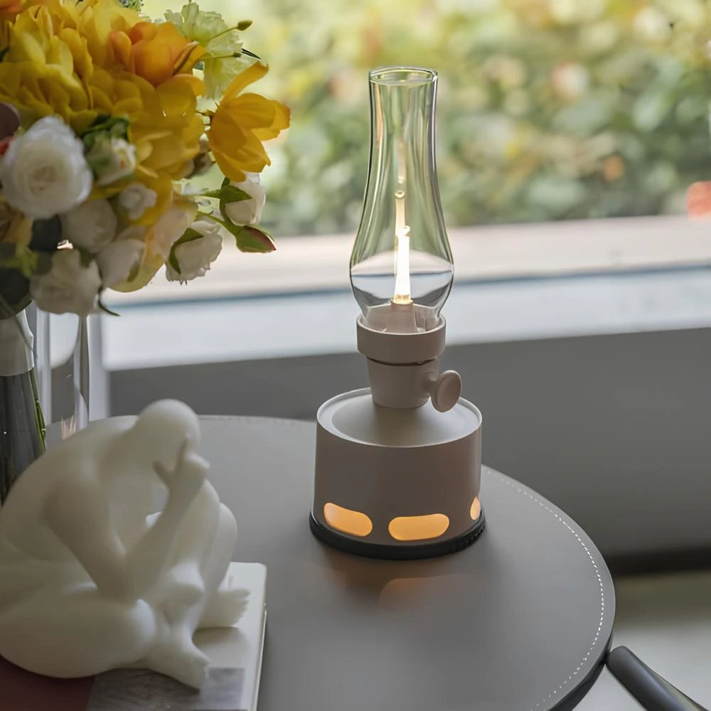Lanterna LED Estilo Retro – Iluminação Decorativa Elegante 