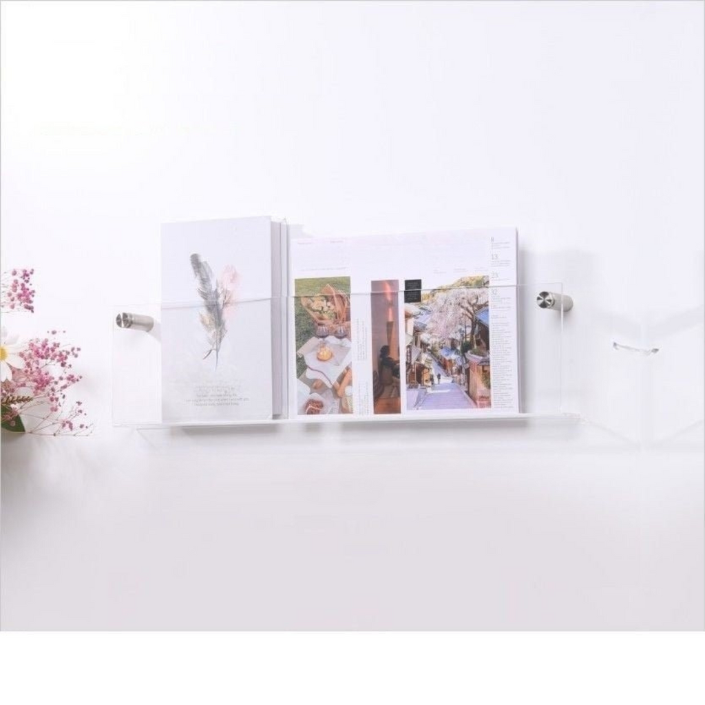 Wandrek Tijdschrift Houder Transparant – Chic En Modern Ontwerp 