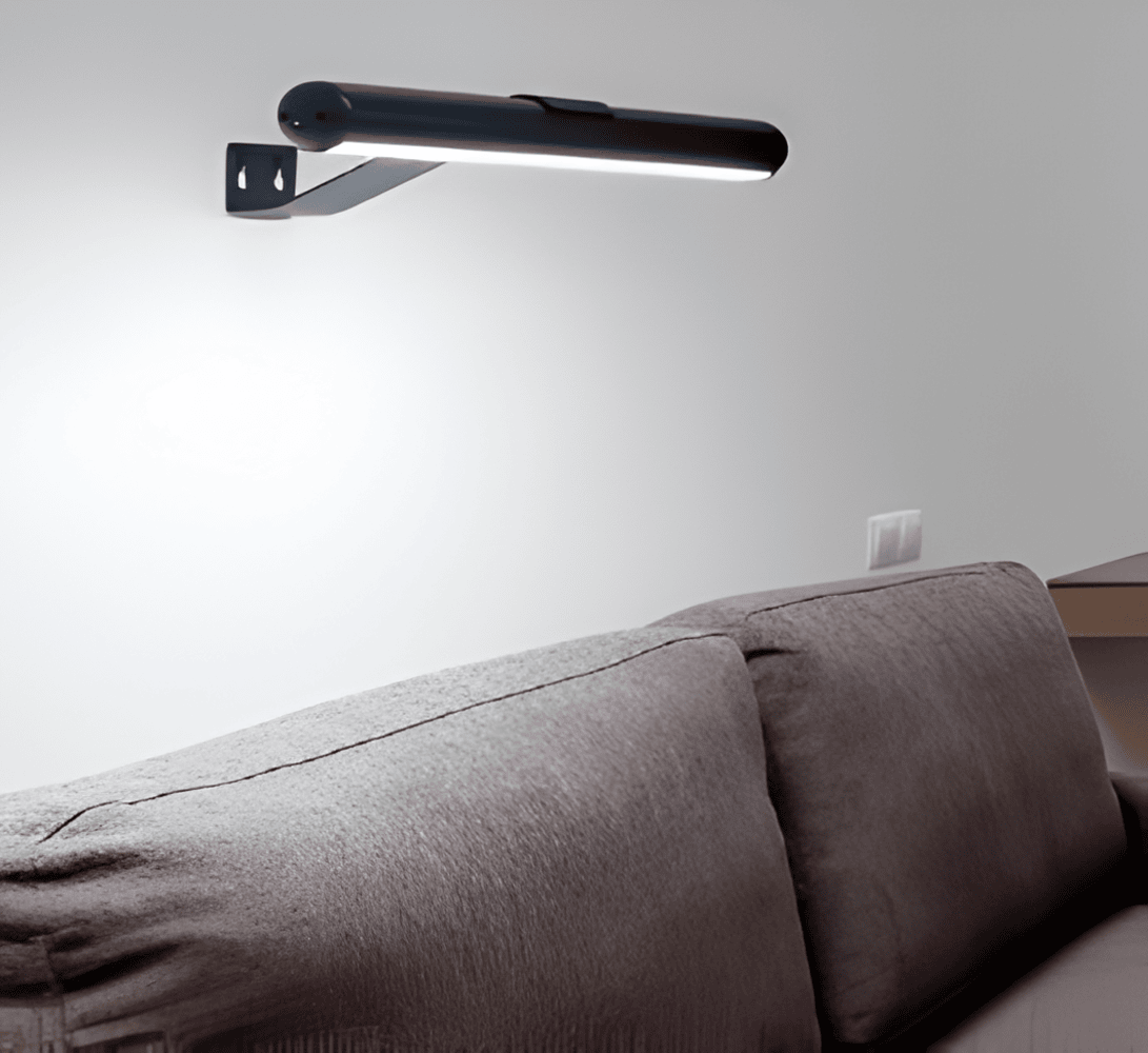 Trådlös USB-uppladdningsbar LED-vägglampa - full rotation och bekväm laddning