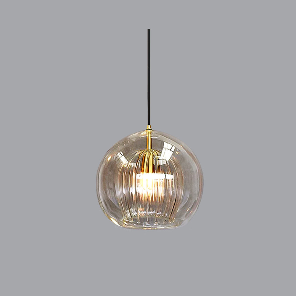 Lámpara Colgante De Vidrio Elegante Y Cálida – Estilo Y Refinamiento 