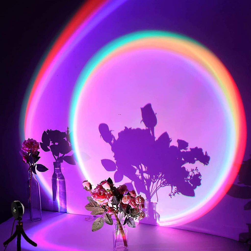 Lâmpada Inteligente de Pôr do Sol — Decoração Moderna e Bem-Estar Luminoso 