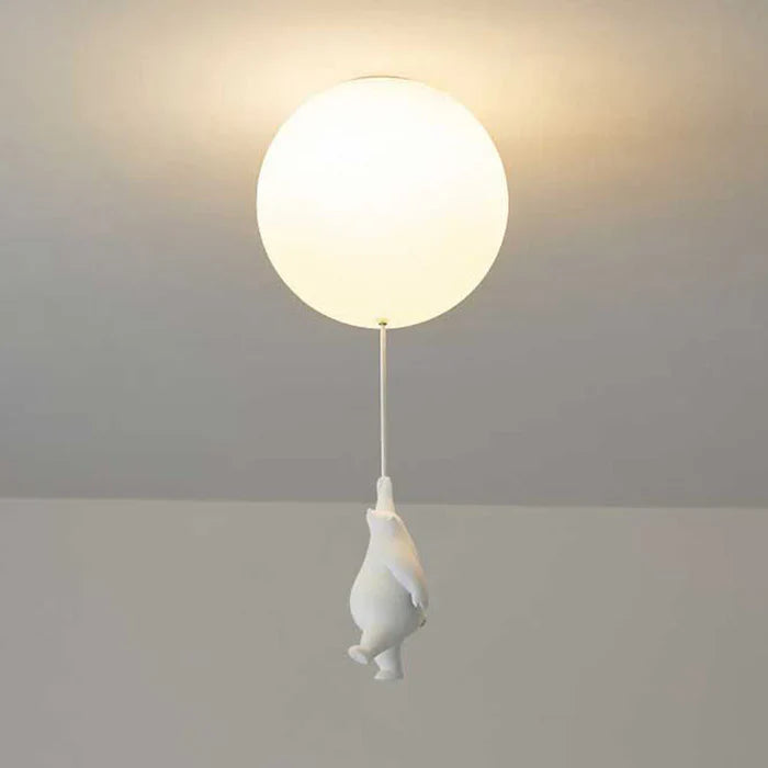 Deckenleuchte Kind — Hängende Bären an leuchtenden Ballons 