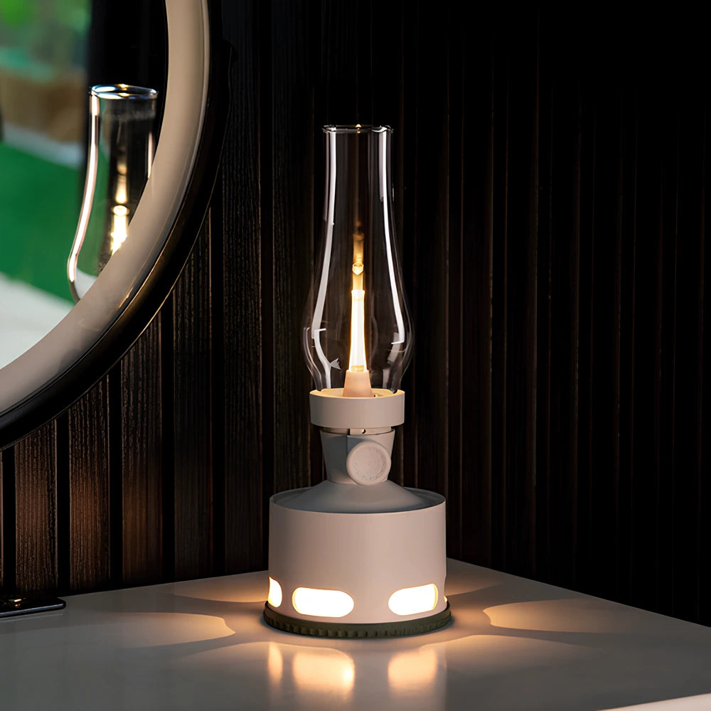 Lanterna LED Estilo Retro – Iluminação Decorativa Elegante 