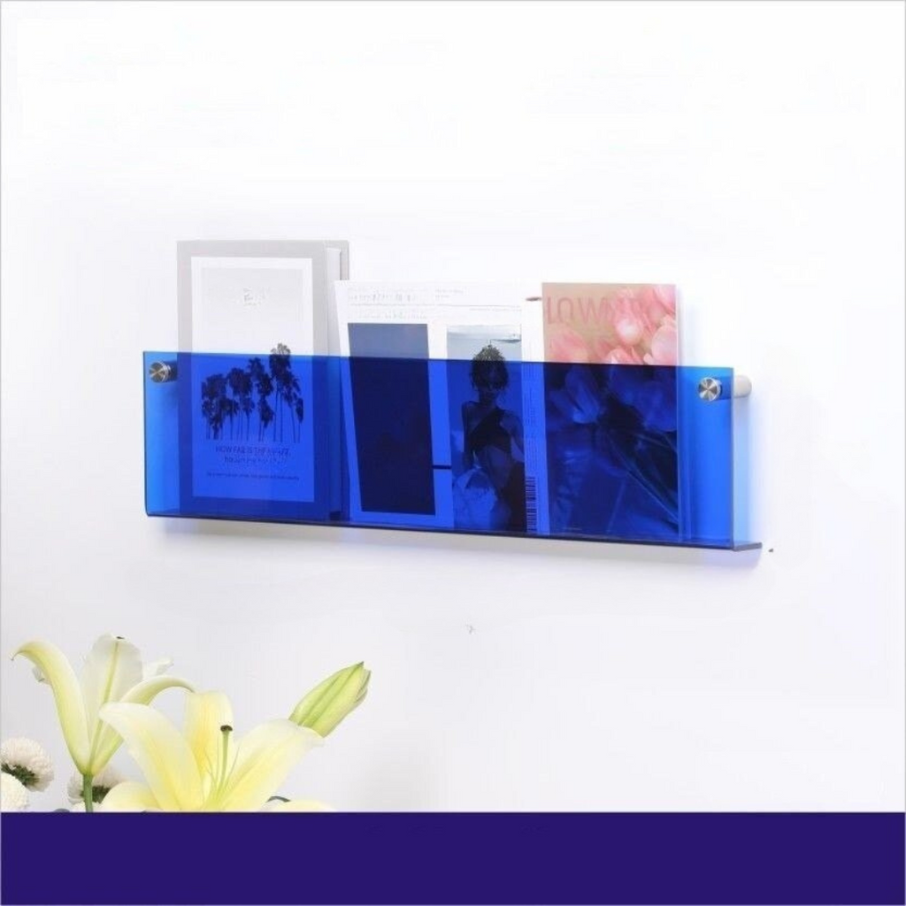Wandrek Tijdschrift Houder Transparant – Chic En Modern Ontwerp 