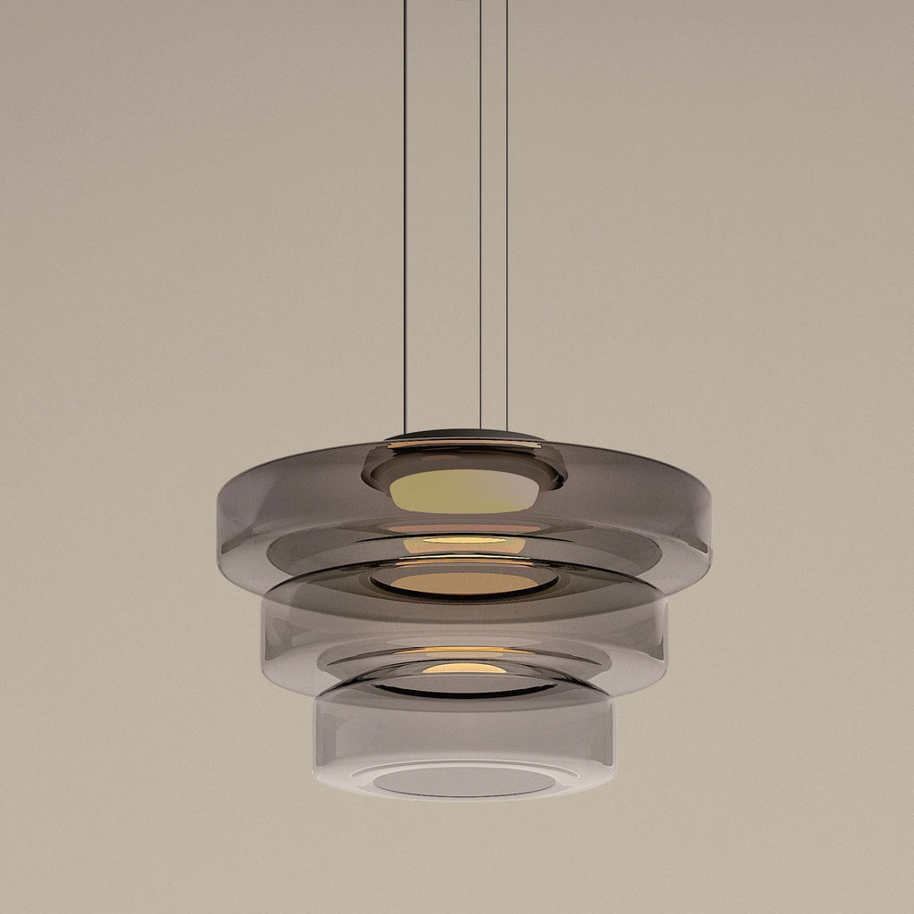 Bauhaus-tyylinen lasinen riippuvalaisin - Eleganssia ja modernia