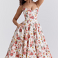 Lory | Rochie Midi cu Bretele – Glamour Clasic și Ușurință 