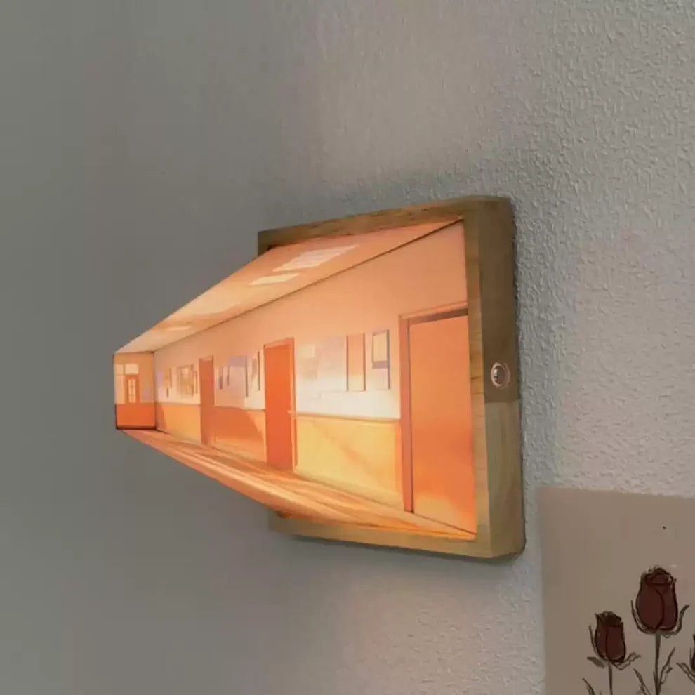 Vägglampa Dekorativ – Visuell Illusion 3D 