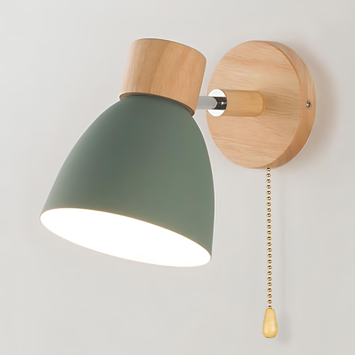 Nowoczesna Lampa Ścienna – Styl Minimalistyczny i Naturalny Akcent 