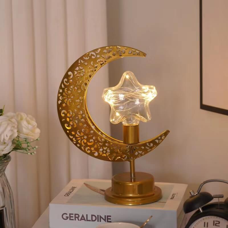 Lampe Lune Dorée — Éclat Magique & Ambiance Enchantée
