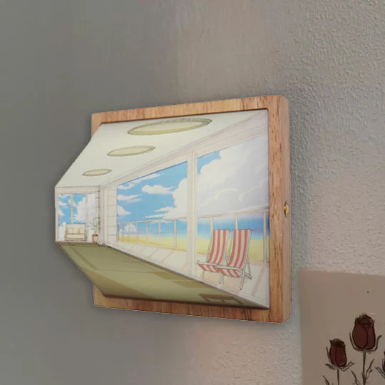 Vägglampa Dekorativ – Visuell Illusion 3D 