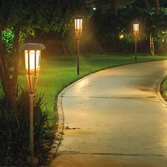Lámpara Solar Tiki - Ilumina Tus Noches Con Estilo 