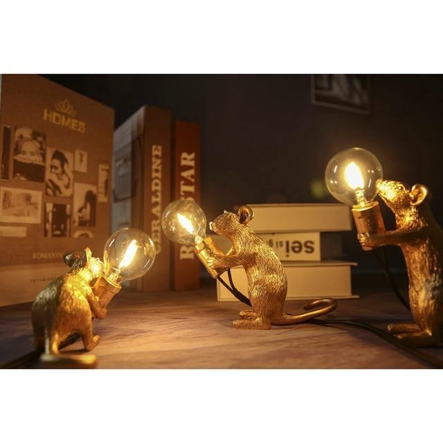 Lampa de birou Șoarece – Decorațiune originală și iluminat la modă 