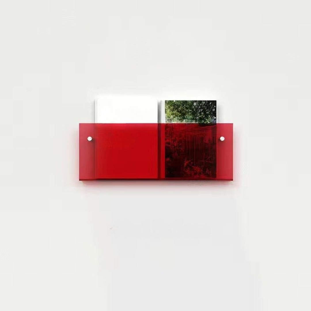 Wandrek Tijdschrift Houder Transparant – Chic En Modern Ontwerp 