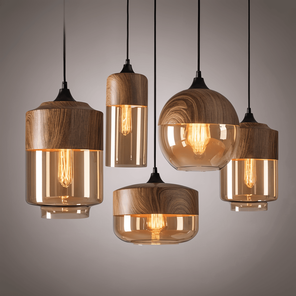 Pendente Retro Glass Loft - Iluminação moderna e ambiente único