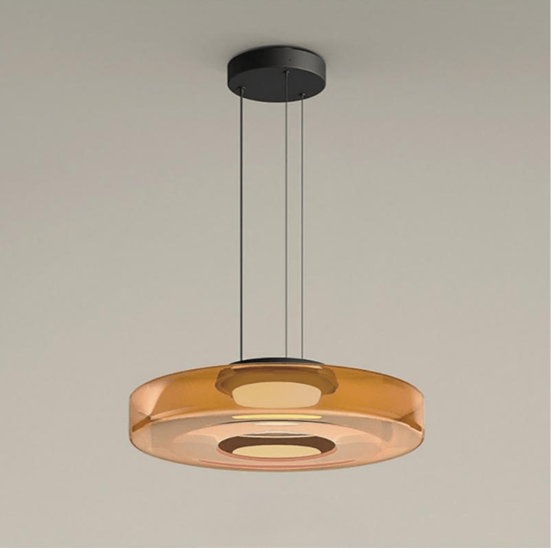 Skleněná závěsná lampa ve stylu Bauhaus - elegance a modernost