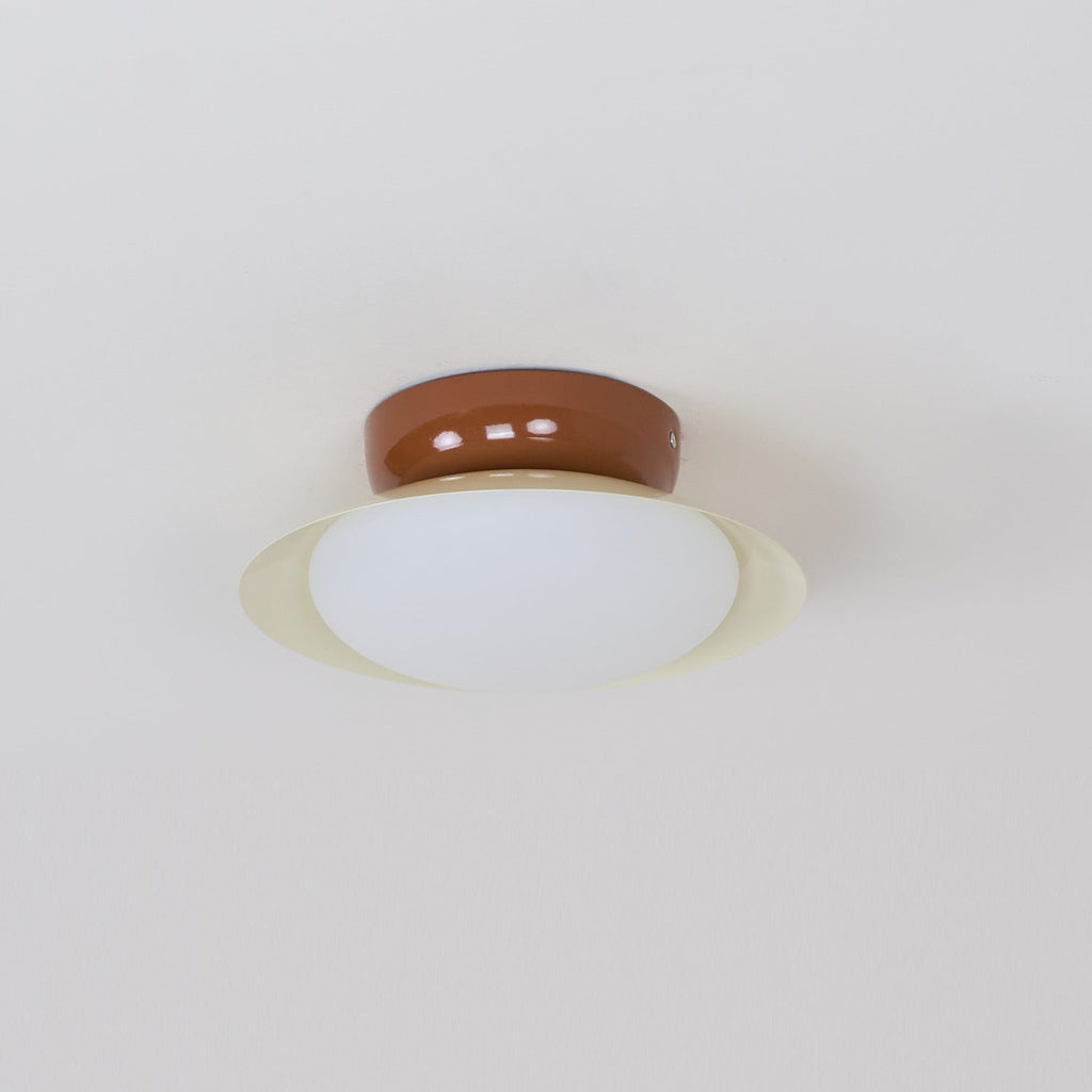 Candeeiro de teto redondo LED - Brilho natural e elegância discreta